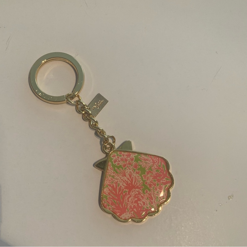 Lilly Pulitzer key chain “shell yeah”